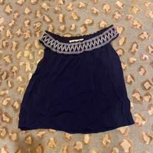 white and navy tank top!